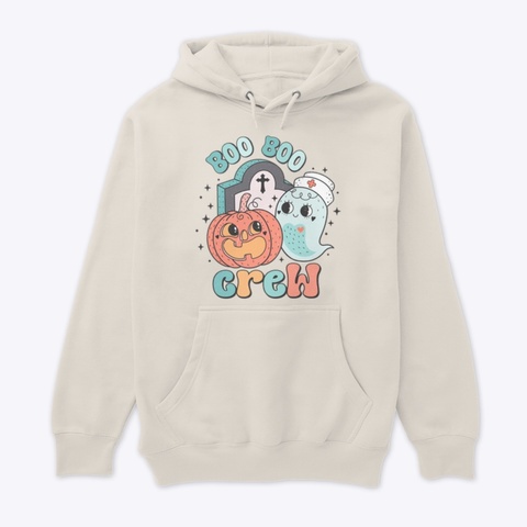 Boo Boo Crew Nurse  T Shirt Sandshell Kaos Front