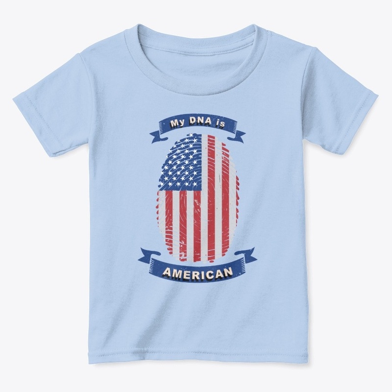 My DNA is American Flag Fingerprint 