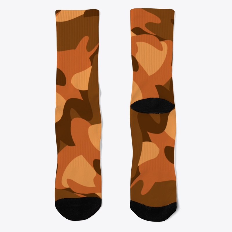 Limited Edition Orange Camo Socks