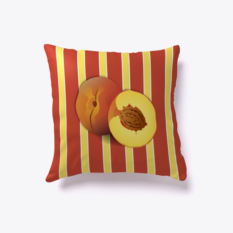 Peach on Fruit Striped Colors