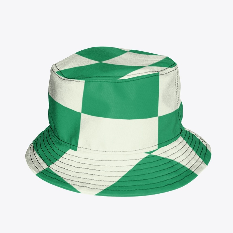 Emerald Checkerboard — Cream & Green