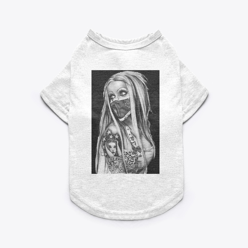 woman-wearing-half-face-mask T shirts 