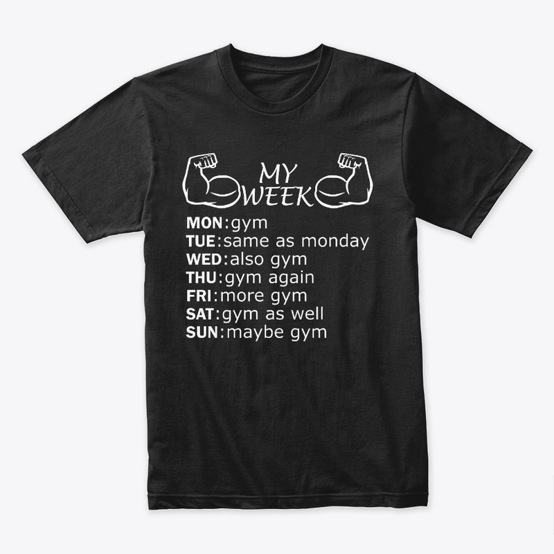 gym lover funny week split gym rat