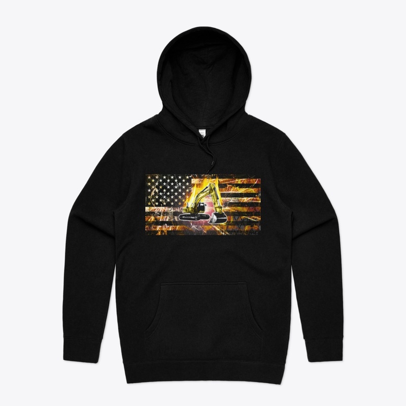 Excavator Flag Sparks