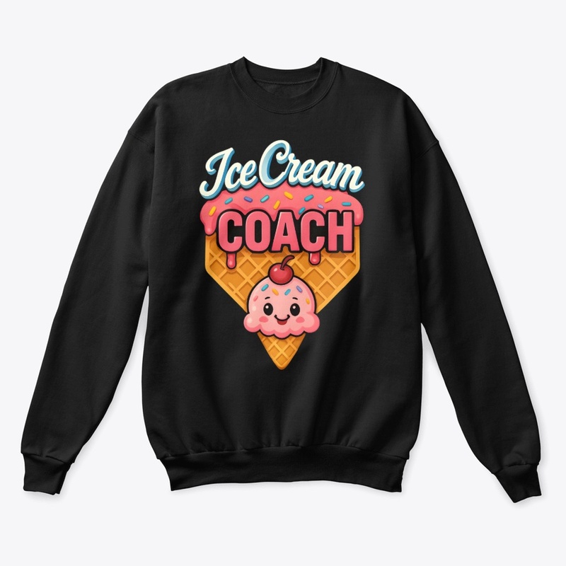 Ice Cream Coach Cute Cartoon Graphic