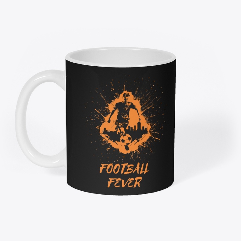 FOOTBALL FEVER Black  T-shirt
