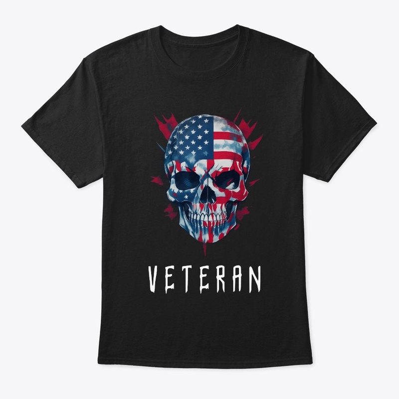Veteran skull flag