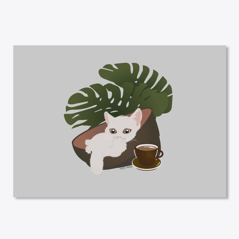 White Cat Coffee and her Montera Plant
