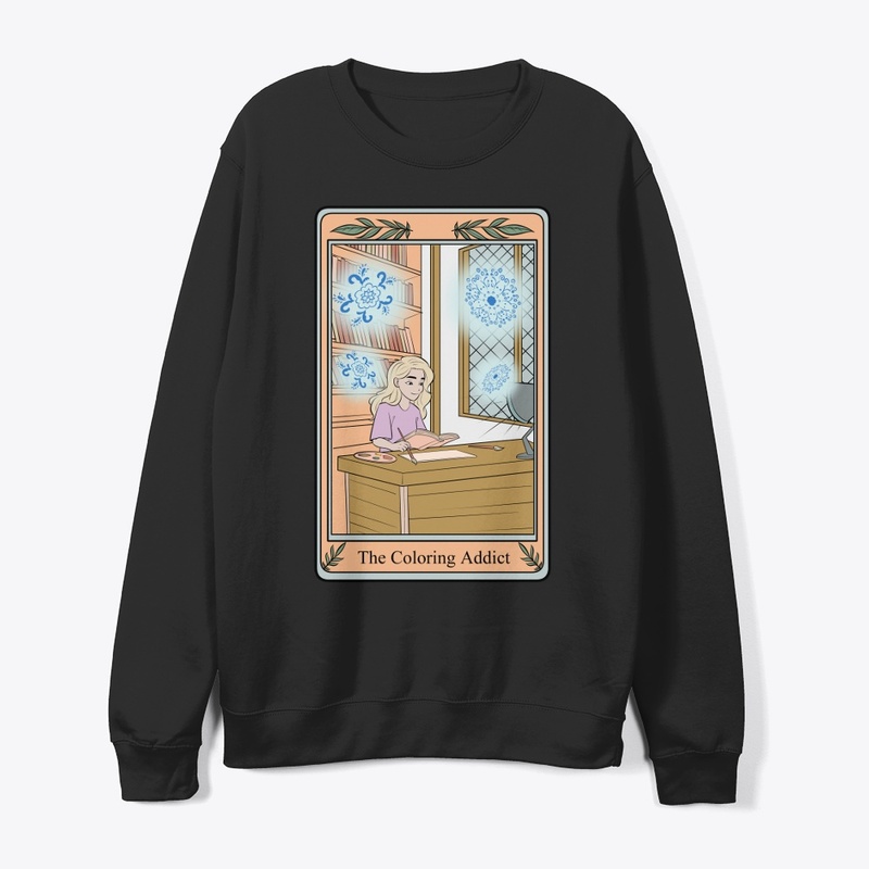 Tarot Card Coloring Addict: Hand-Drawn
