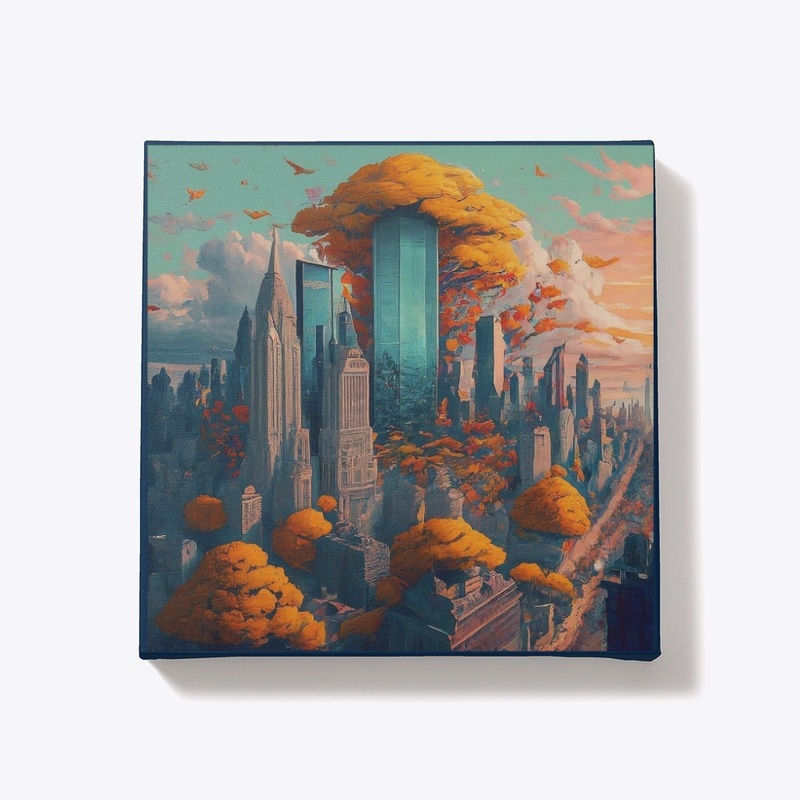 comic skyscraper scenery 