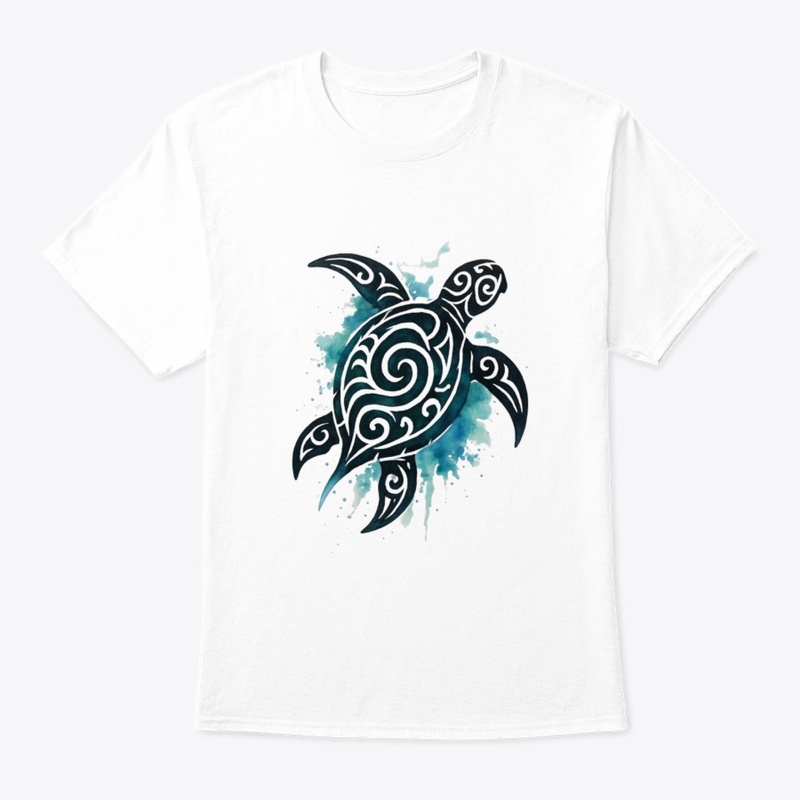 Tribal Turtle Watercolor Art