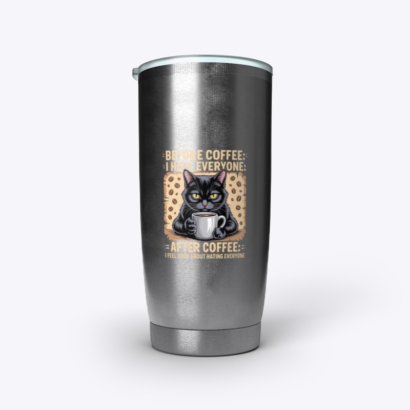 Before Coffee I Hate Everyone Shirt 
