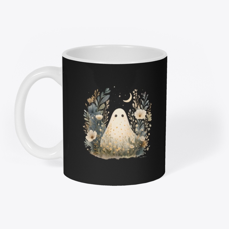 Moonlit Boho Ghost | Halloween Art