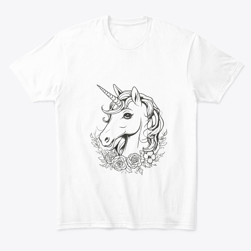 Magical unicorn white t-shirt for women