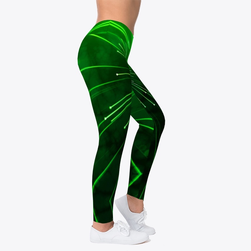 Fractal green paint