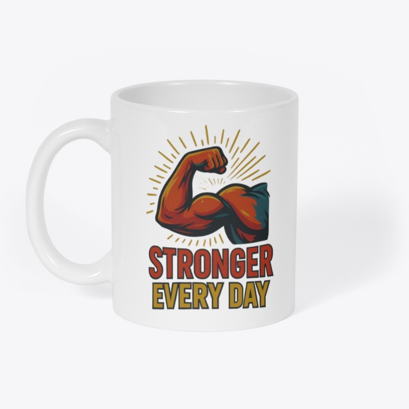Stronger Every Day Bold Muscle Fitness
