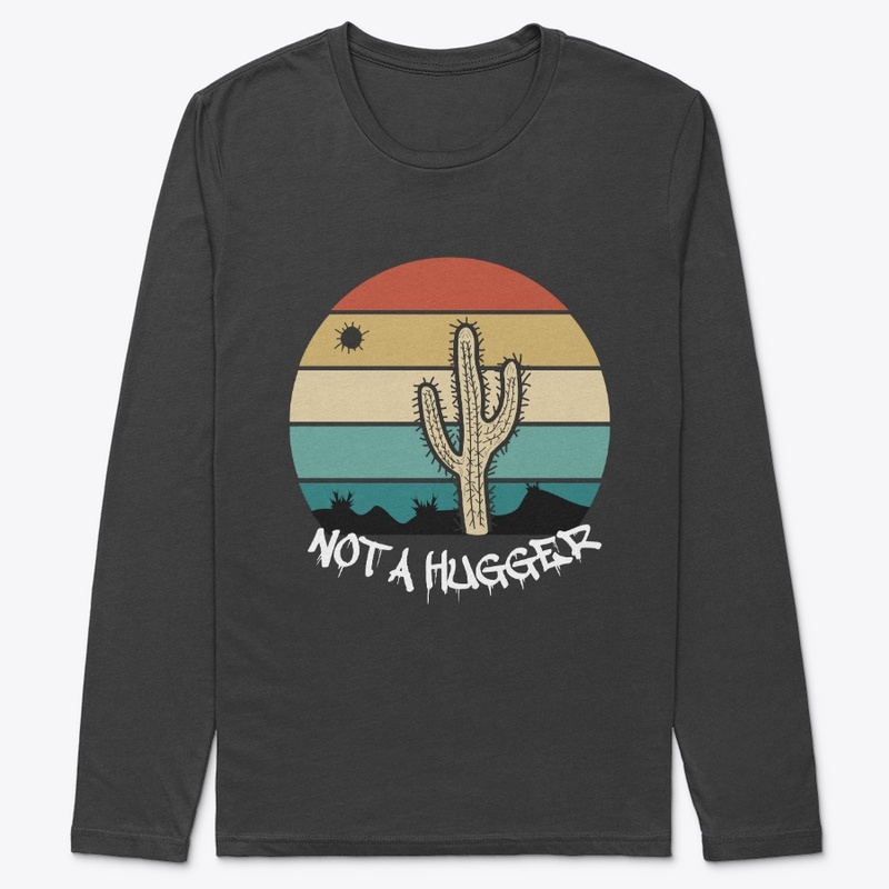 Retro Saguaro Cactus Sunset Not a Hugger