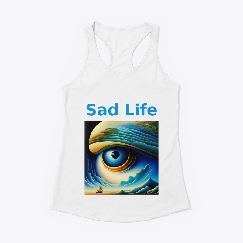 Crying Eye T-Shirt 3d Sad Life Men's 