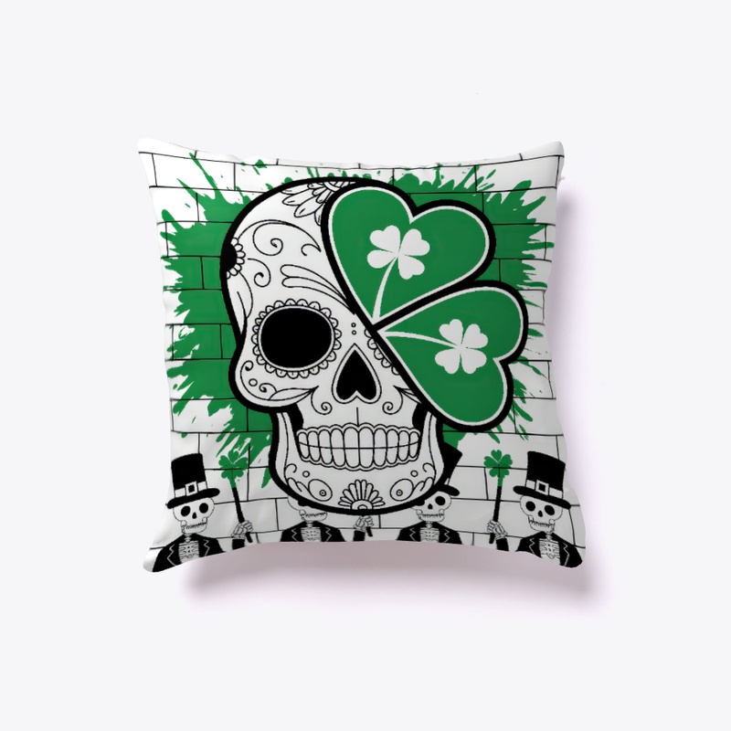 Skulls with St. Patrick's Day symbols