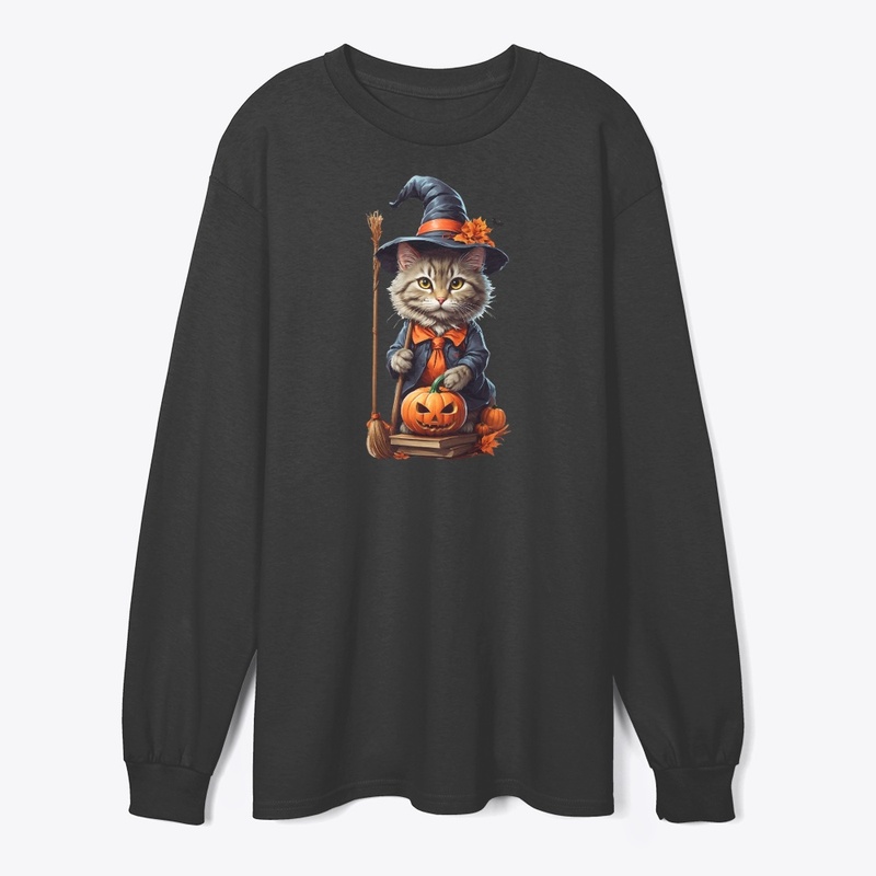 Spooky Cat Halloween Charm