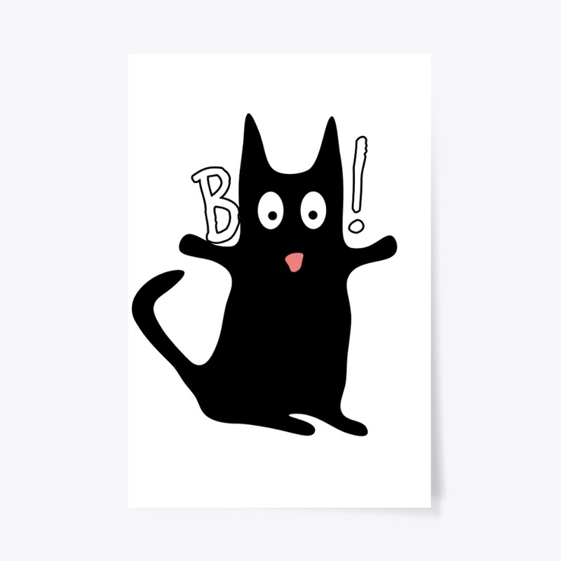 Cute Halloween Black Cat