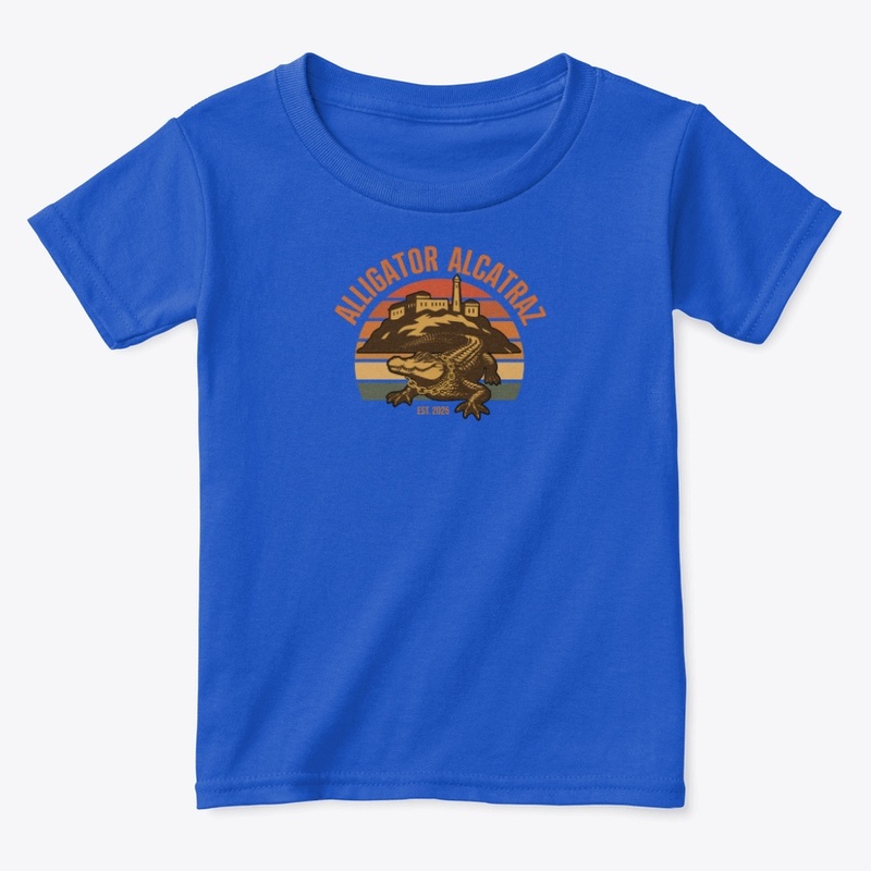 Aligator Alcatraz toddler shirt