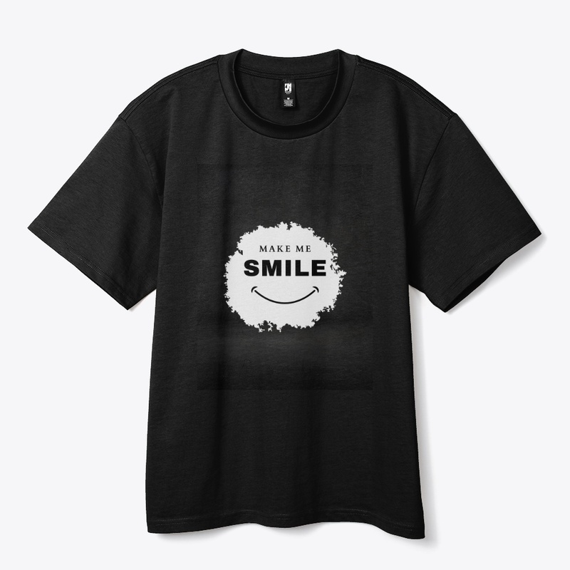 White Simple Make Me Smile T Shirt