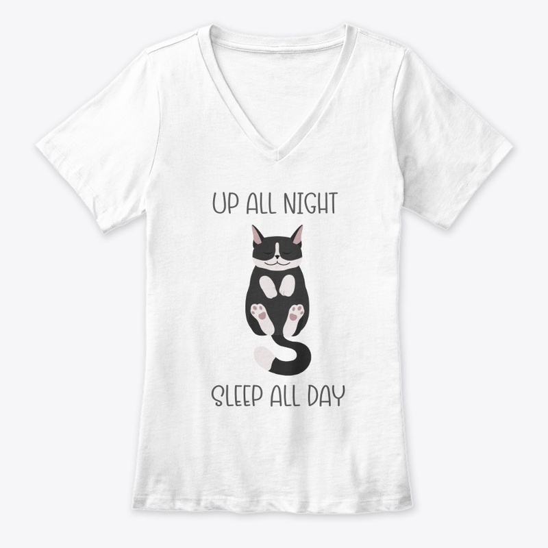 UP ALL NIGHT SLEEP ALL DAY - Sleepy Cat