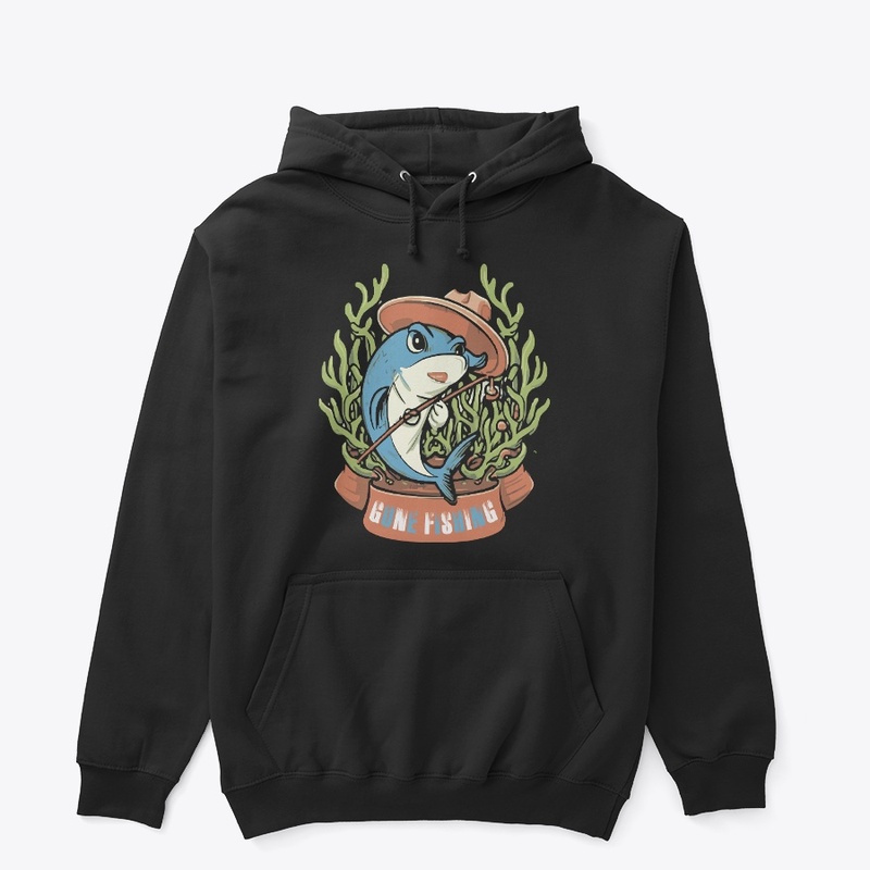 Gone fishing t-shirt design