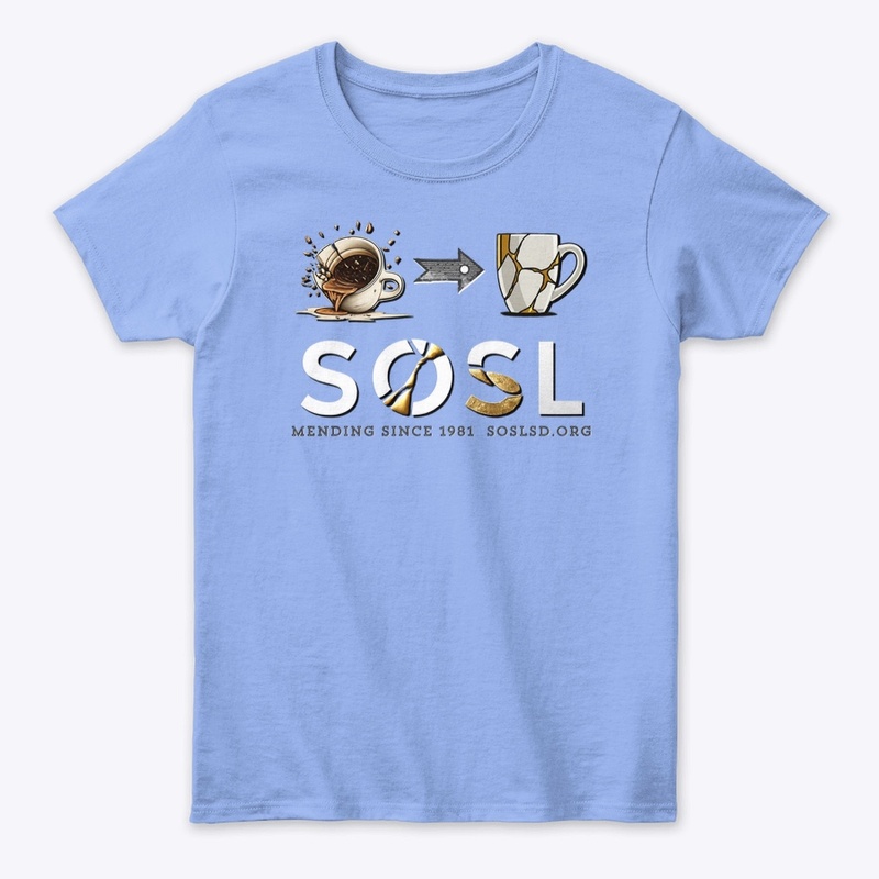 Mending women’s tee in lights