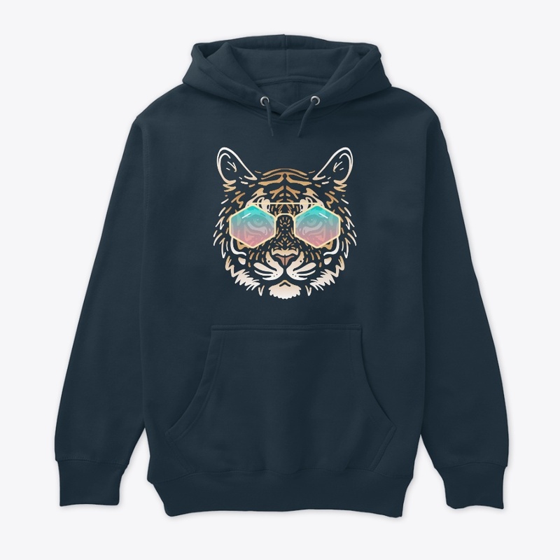 Cute Tiger in Sunglasses (Colored+sg10)