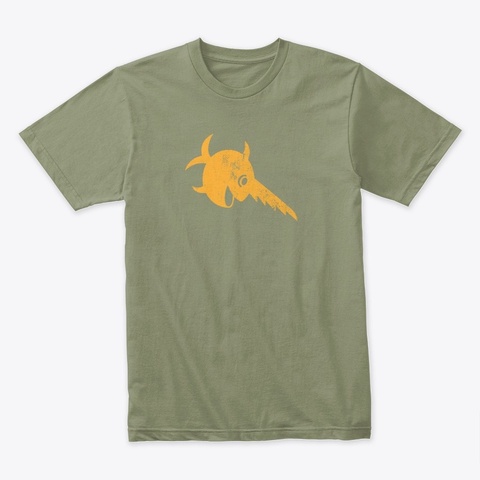 Das Boot "Laughing Sawfish" Emblem Light Olive Camiseta Front