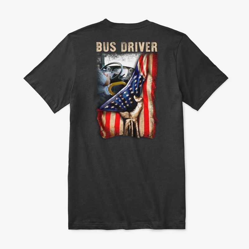 Proud American Bus Driver Shirt 