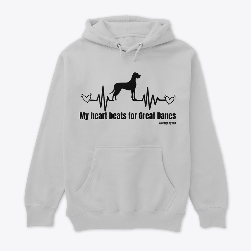 Dane heart beats.