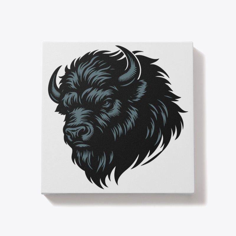 Fierce Angry Bison Graphic