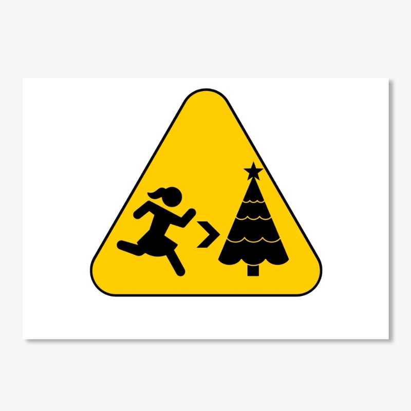 Run to Christmas - Road Sign