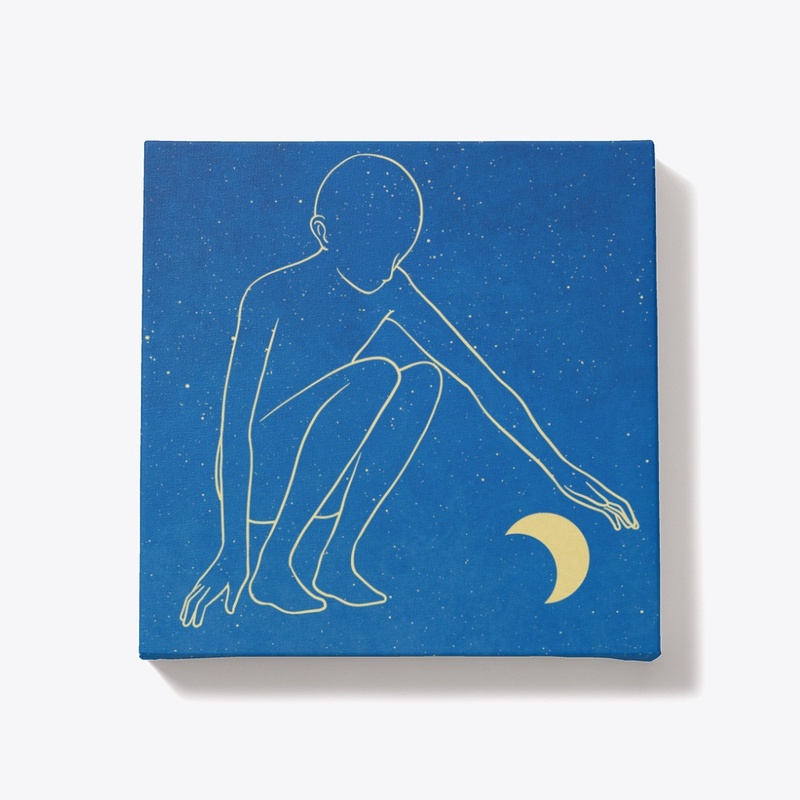 Moon design printed products 