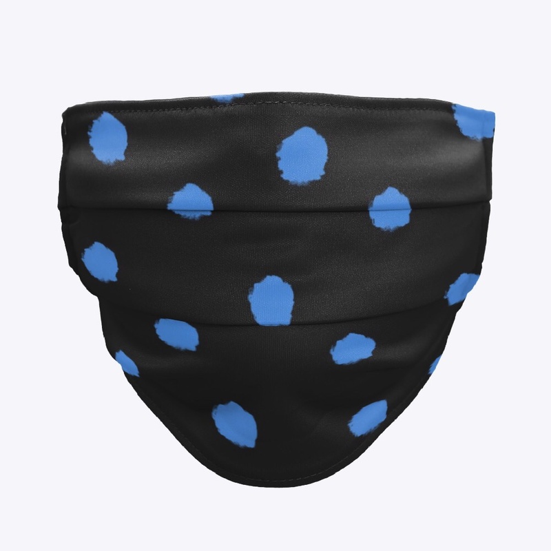 Blue & blue face mask 