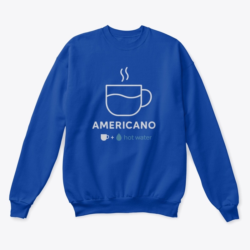 Americano Coffee Tee Design