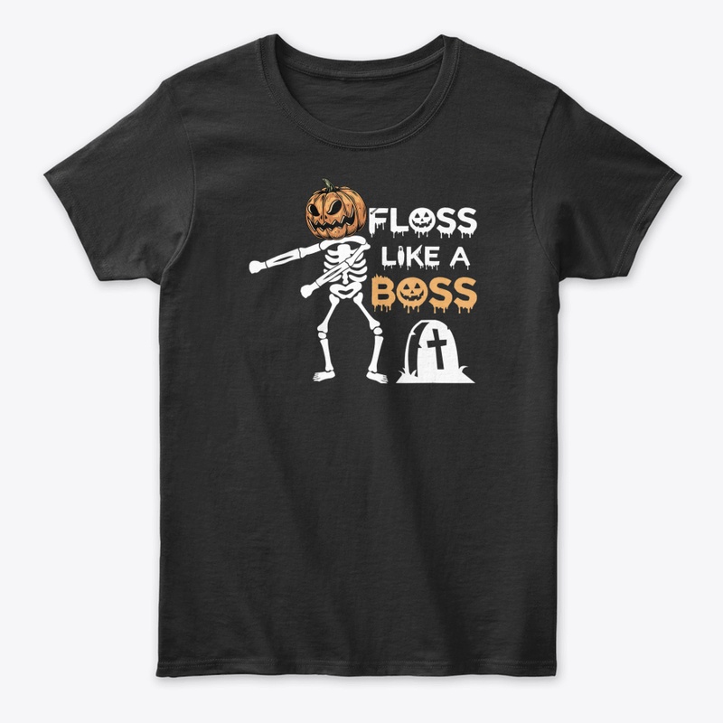 Floss Like A Boss Pumpkin Halloween T Sh
