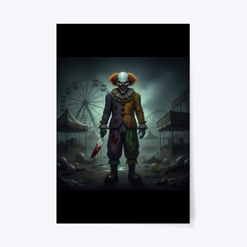 Killer Clown With Knife