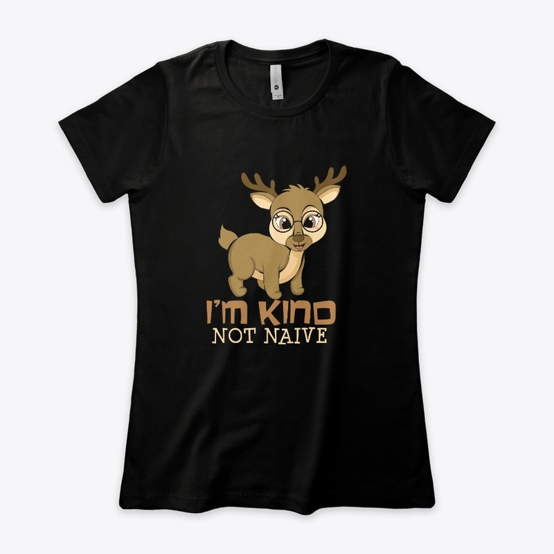 Kind Not Naive Teacher Deer With Glasses