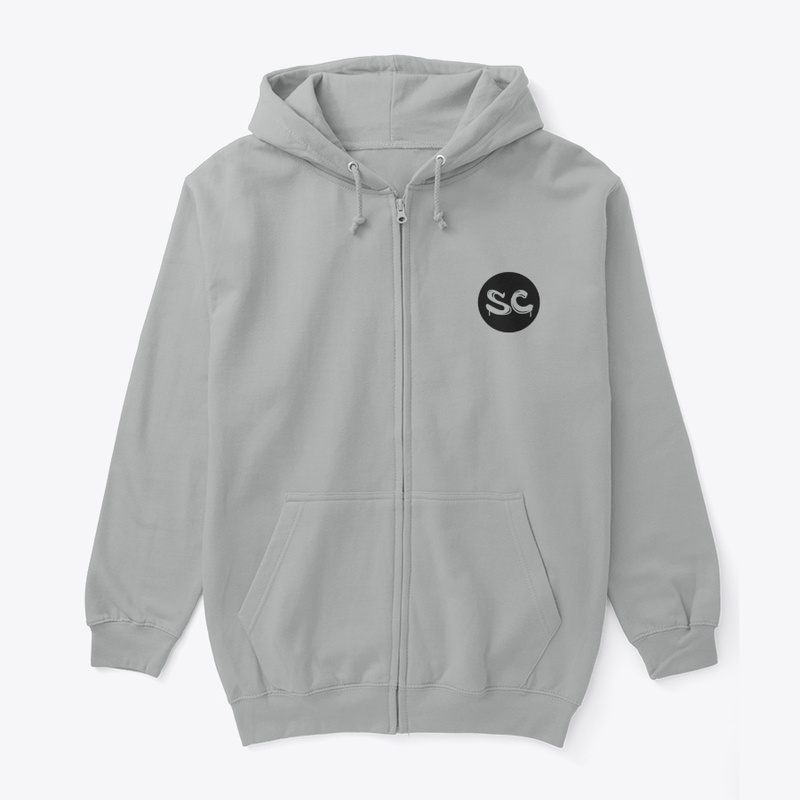 2 Sided Unisex Zip Hoodie 