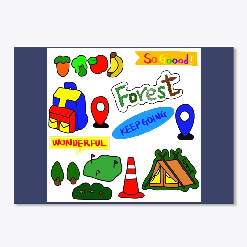 Hiking Deco Sticker