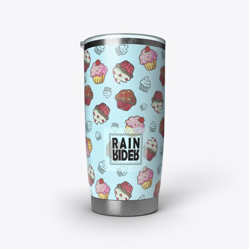 RainRider Cupcake Stainless Tumbler 