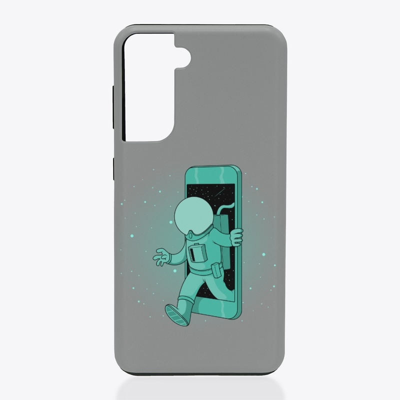 Spaceman, Alien, Graphics, Phone Case