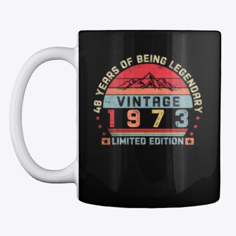 48 Years Old Retro 1973 Birthday Vintage