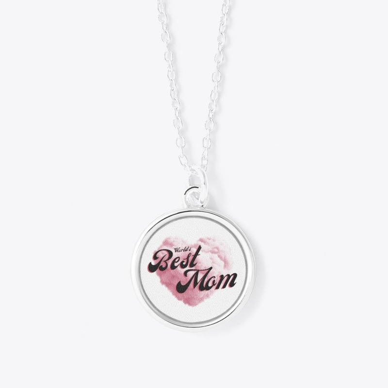 Worlds Best Mom Black-Pink Typography