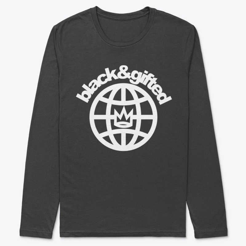 Black&Gifted Primary Logo White