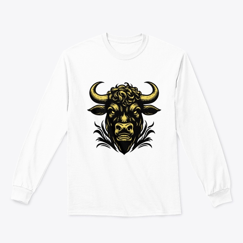 Angry Cow Head Design